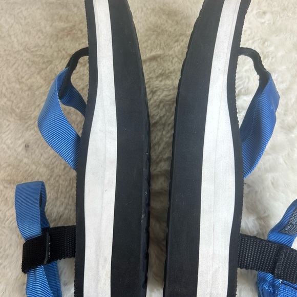 Teva Sandals Platform Thing Womens Sz 8 Blue Adjustable Straps 1008843 - Picture 6 of 7